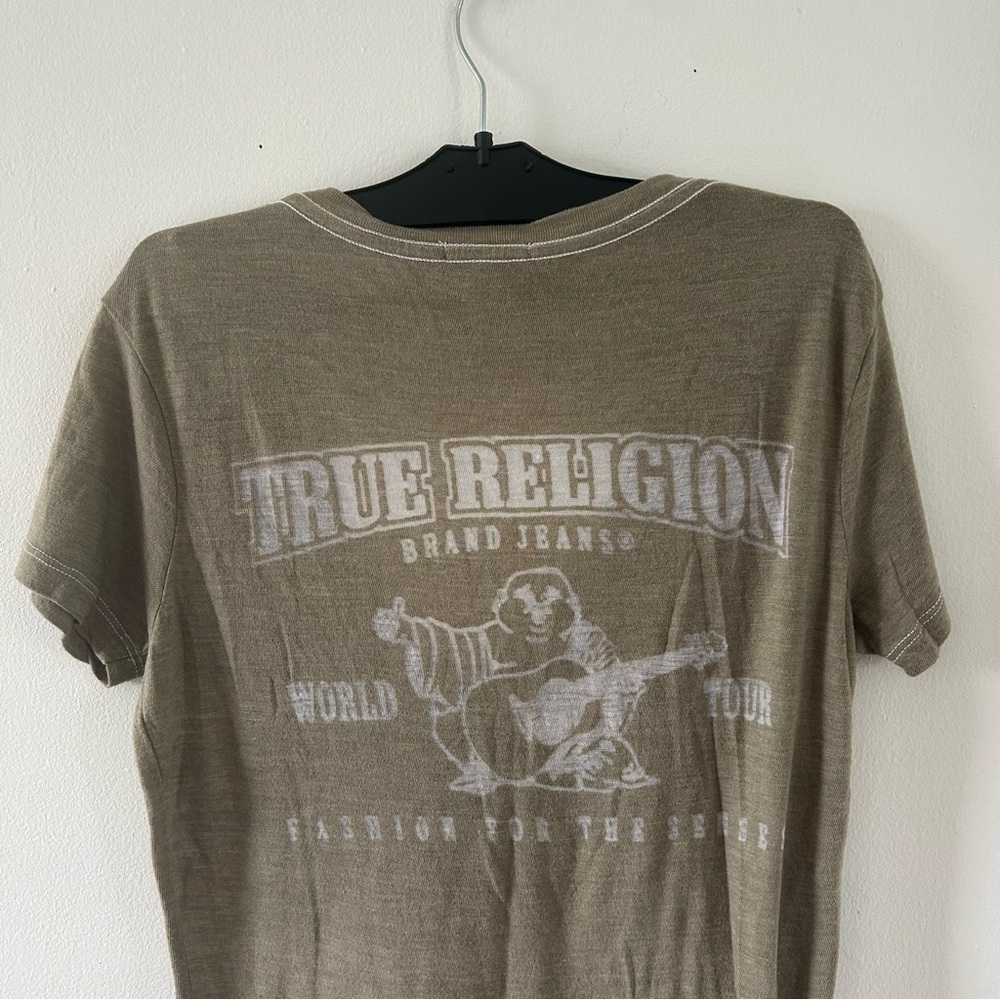 True Religion Men's Tan Graphic Tee